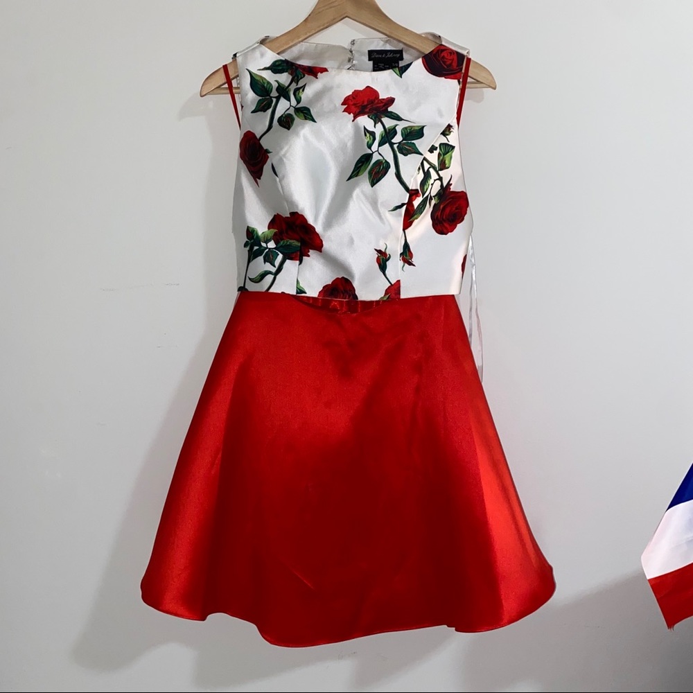 Floral two piece dress